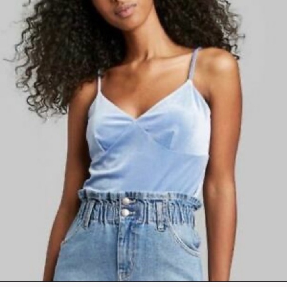 Wild Fable blue velvet tank